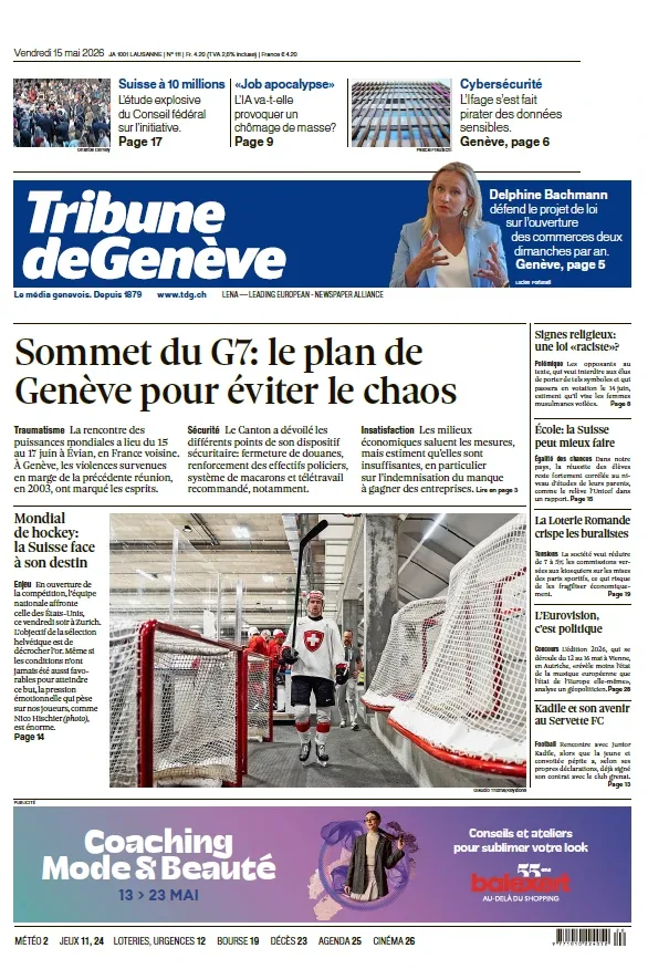 Tribune de Genève (15 Mai 2026)