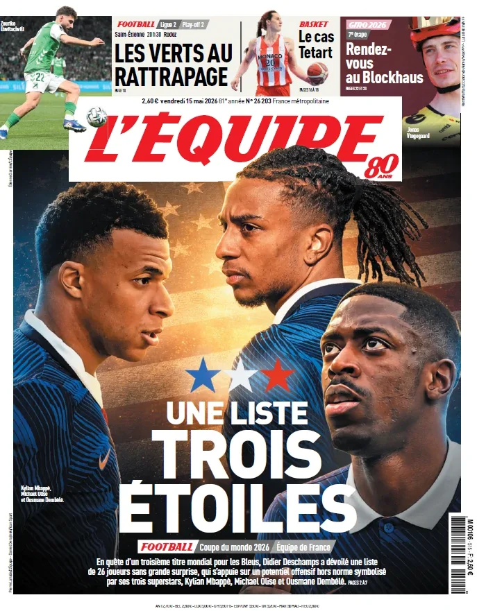 L’Équipe (15 Mai 2026)