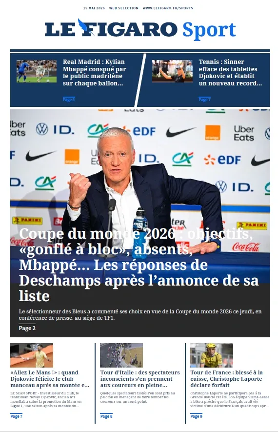 Le Figaro Sport (15 Mai 2026)