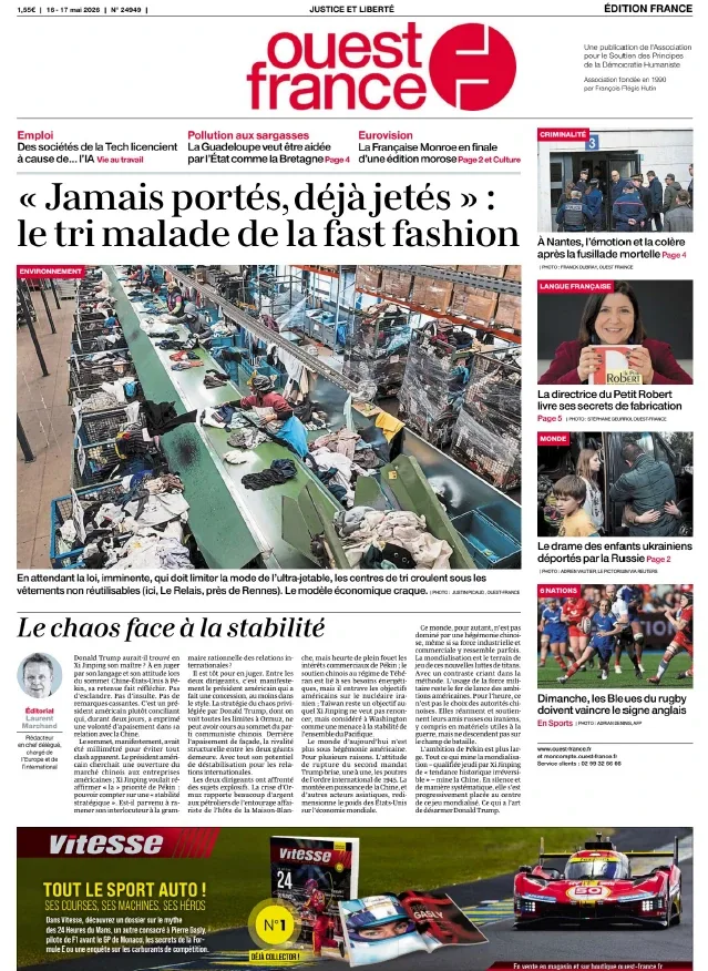 Ouest-France (16-17 Mai 2026)