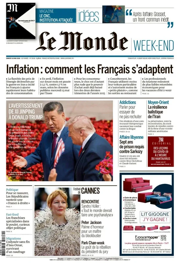 Le Monde (16 Mai 2026)