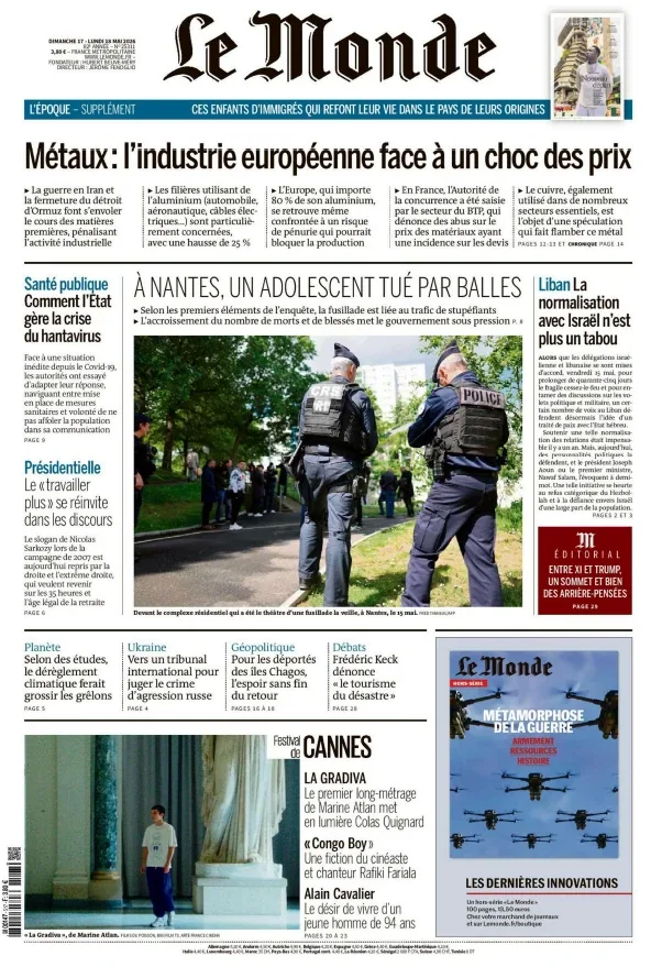 Le Monde (17-18 Mai 2026)