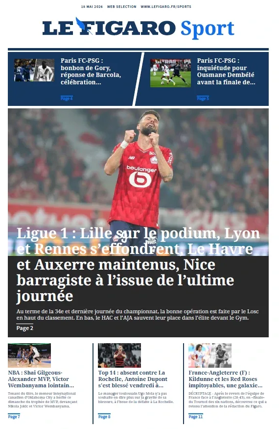 Le Figaro Sport (18 Mai 2026)