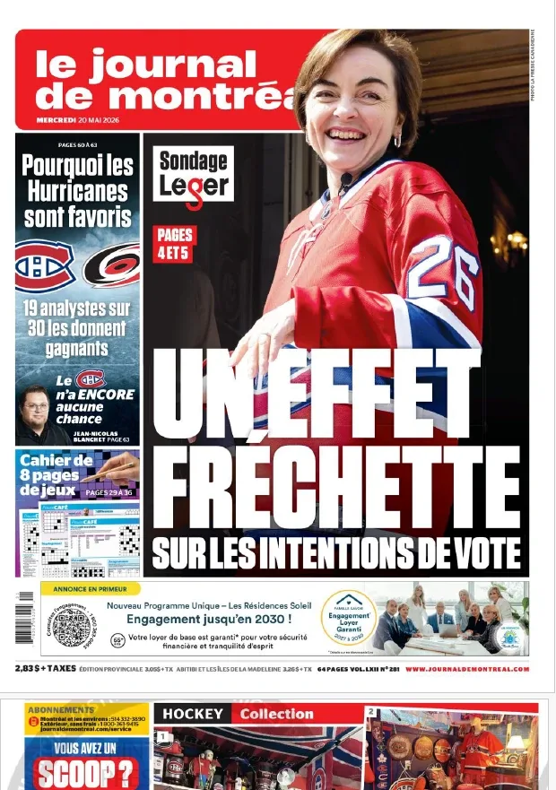 Le Journal de Montréal (20 Mai 2026)