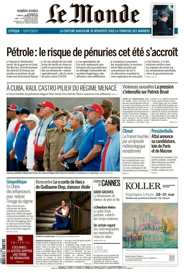 Le Monde (25 Mai 2026)