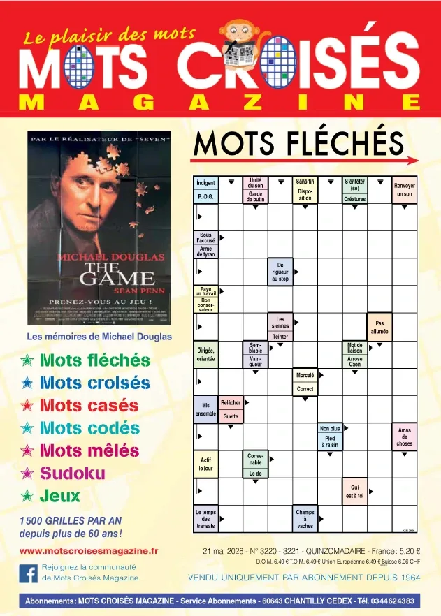 Mots Croisés Magazine N°3220-3221 (21 Mai 2026)