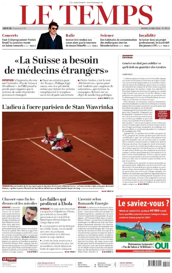 Le Temps (26 Mai 2026)