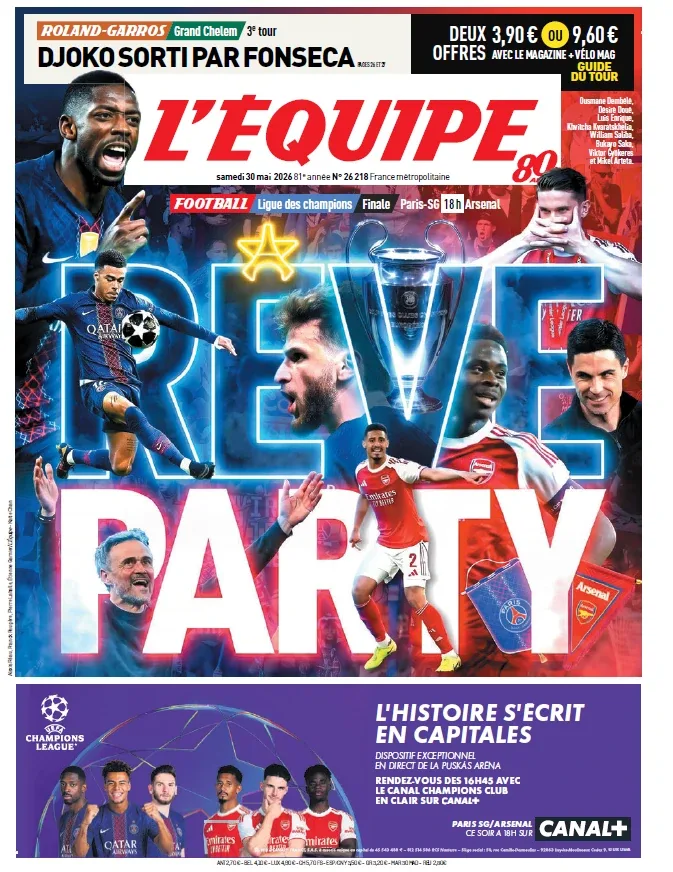 L'Équipe (30 Mai 2026)