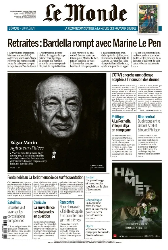 Le Monde (31 Mai - 1 Juin 2026)
