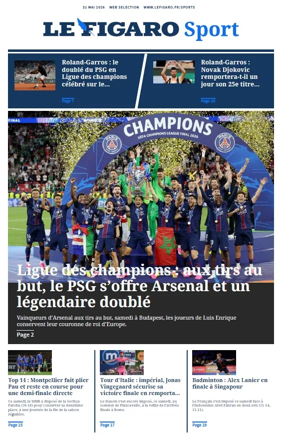 Le Figaro Sport ( 31 Mai 2026)
