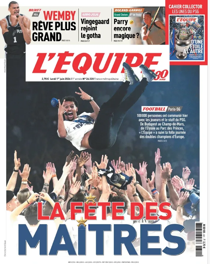 L'Équipe (01 Juin 2026)