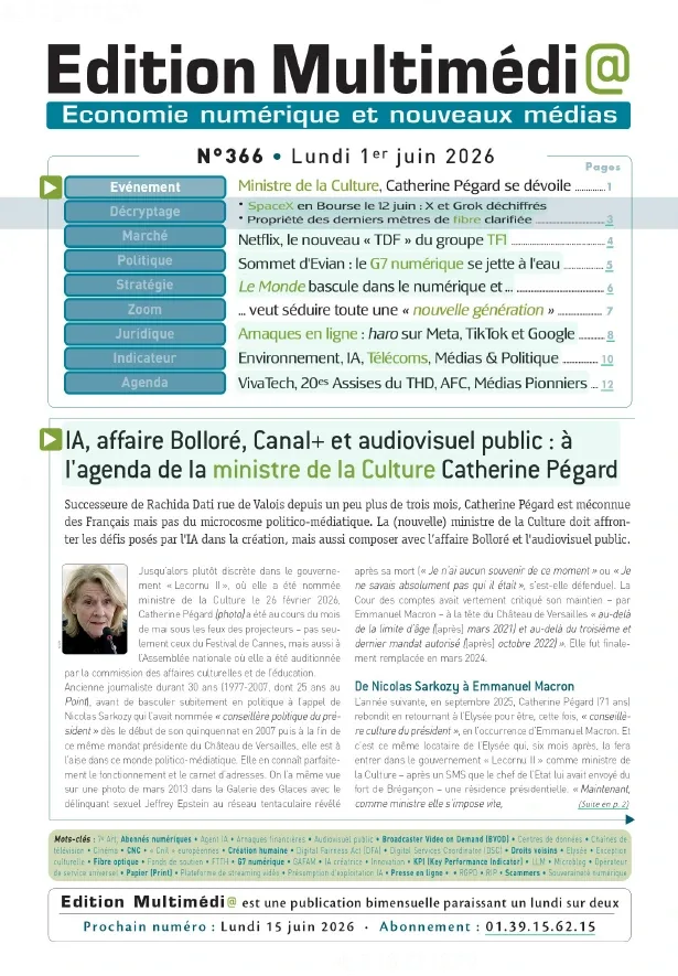 Édition Multimédia N°366 (01 Juin 2026)