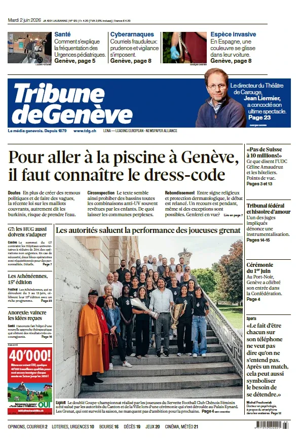 Tribune de Genève (02 Juin 2026)