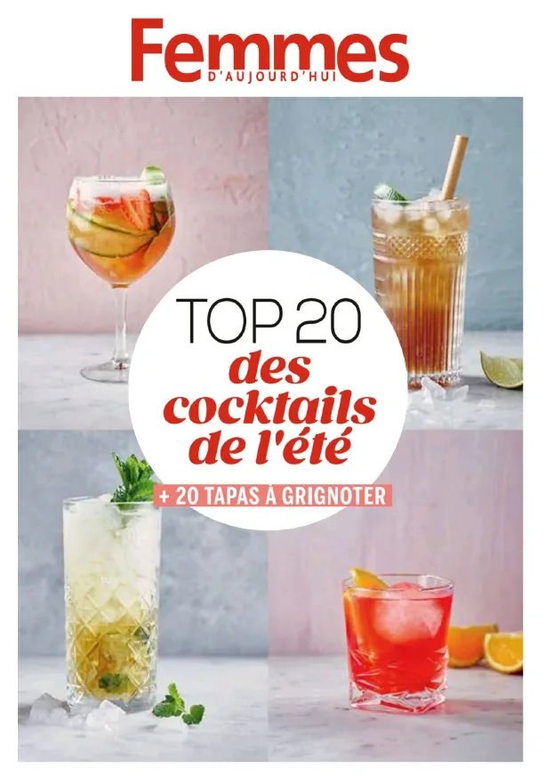 1001Ebooks - Femmes d'Aujourd'hui: TOP 20 des cocktails de l'été + 20 TAPAS A GRIGNOTER (Juin 2026) Femmes d'Aujourd'hui: TOP 20 des cocktails de l'été + 20 TAPAS A GRIGNOTER (Juin 2026)