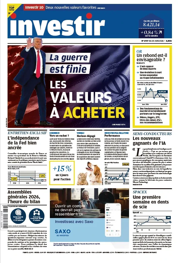 1001Ebooks - Investir N°2737 (20 Juin 2026) Investir N°2737 (20 Juin 2026)