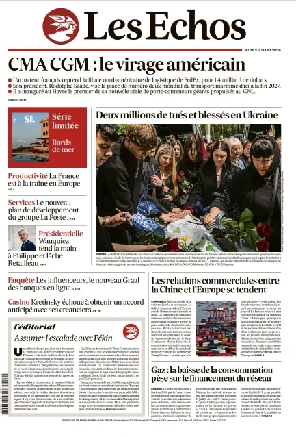 1001Ebooks - Les Échos (02 Juillet 2026) Les Échos (02 Juillet 2026)