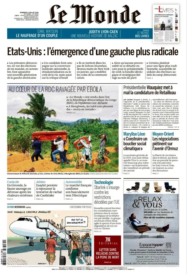 1001Ebooks - Le Monde (03 Juillet 2026) Le Monde (03 Juillet 2026)