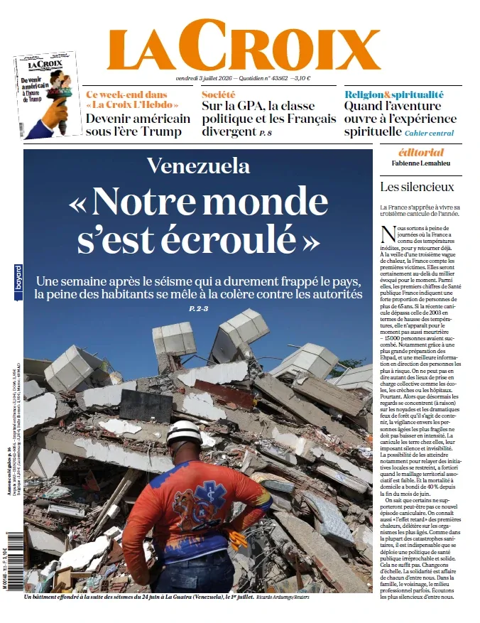 1001Ebooks - La Croix (03 Juillet 2026) La Croix (03 Juillet 2026)