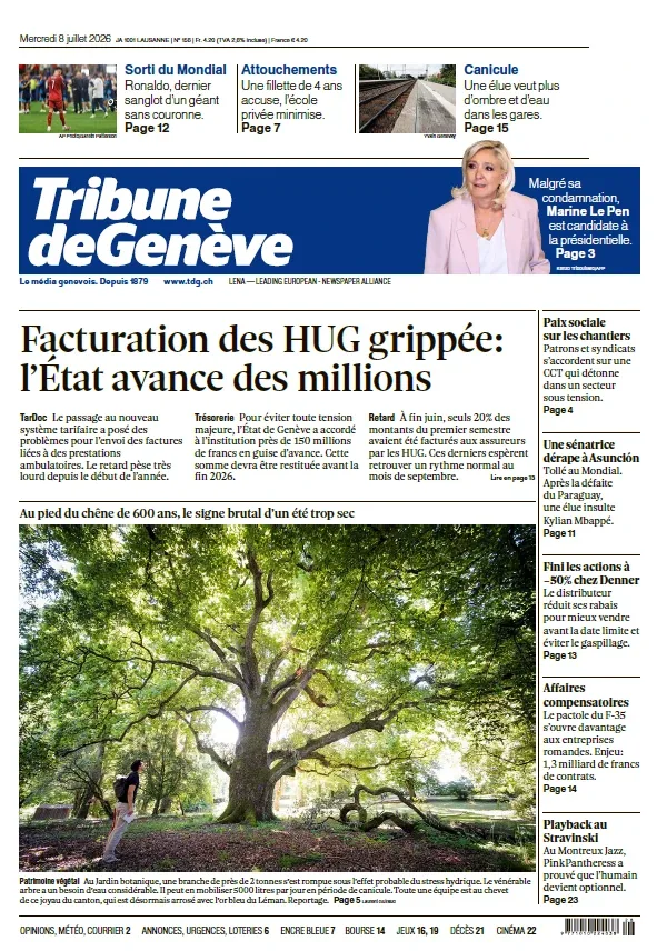 1001Ebooks - Tribune de Genève (08 Juillet 2026) Tribune de Genève (08 Juillet 2026)