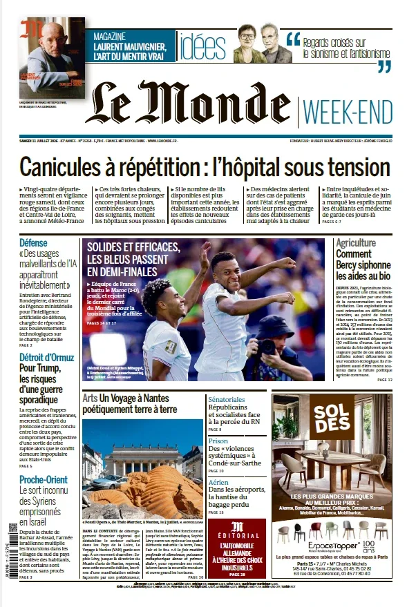 1001Ebooks - Le Monde (11 Juillet 2026) Le Monde (11 Juillet 2026)
