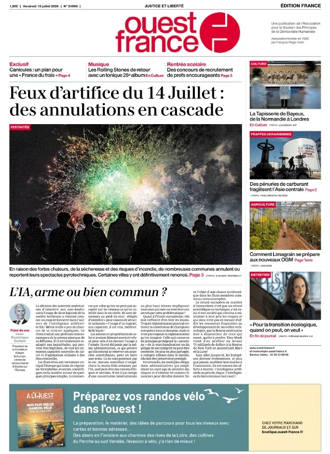 1001Ebooks - Ouest-France (10 Juillet 2026) Ouest-France (10 Juillet 2026)
