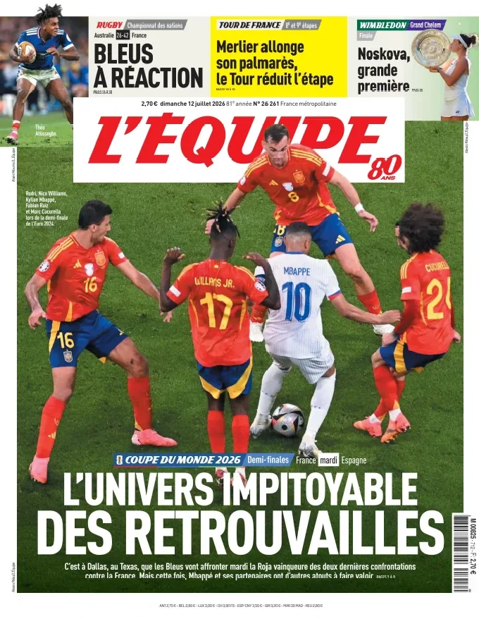 1001Ebooks - L'Équipe (12 Juillet 2026) L'Équipe (12 Juillet 2026)