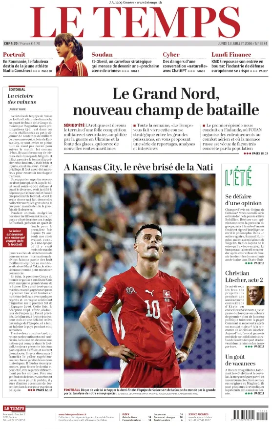 Le Temps (13 Juillet 2026)