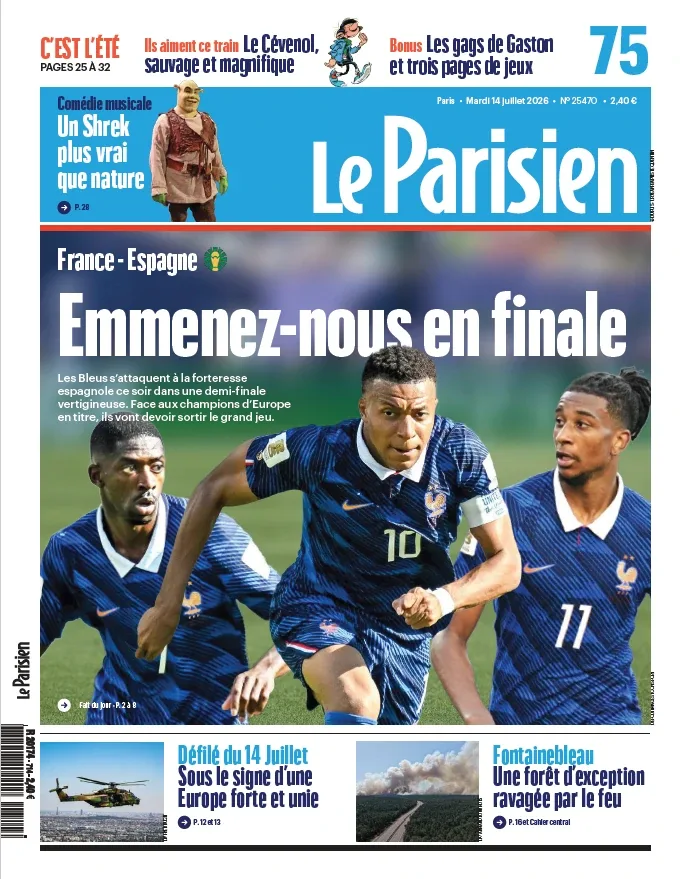 1001Ebooks - Le Parisien (14 Juillet 2026) Le Parisien (14 Juillet 2026)