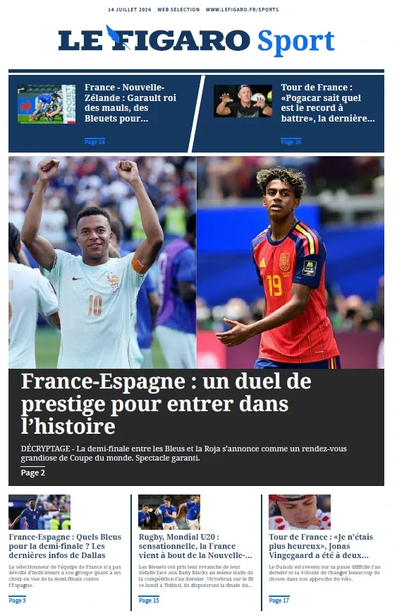 1001Ebooks - Le Figaro Sport (14 Juillet 2026) Le Figaro Sport (14 Juillet 2026)