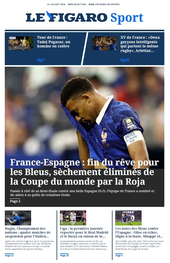 1001Ebooks - Le Figaro Sport (15 Juillet 2026) Le Figaro Sport (15 Juillet 2026)