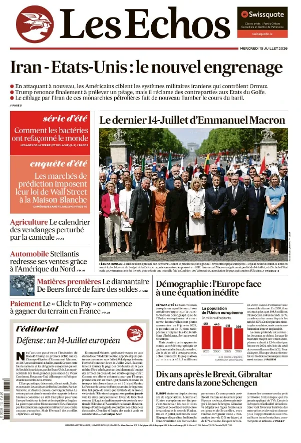 1001Ebooks - Les Échos (15 Juillet 2026) Les Échos (15 Juillet 2026)