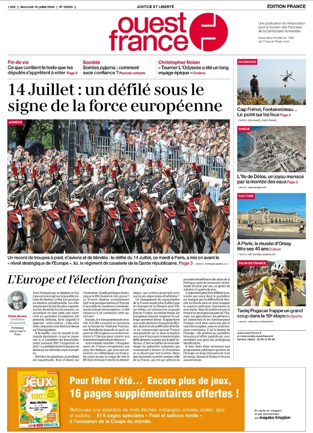 1001Ebooks - Ouest-France (15 Juillet 2026) Ouest-France (15 Juillet 2026)