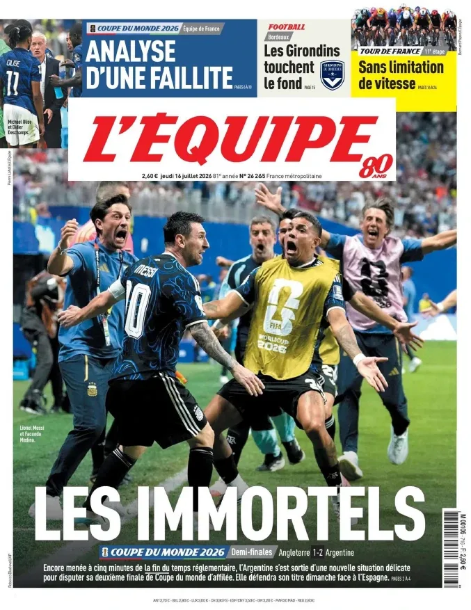 1001Ebooks - L'Équipe (16 Juillet 2026) L'Équipe (16 Juillet 2026)