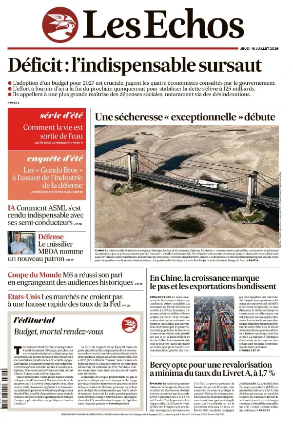 1001Ebooks - Les Échos (16 Juillet 2026) Les Échos (16 Juillet 2026)