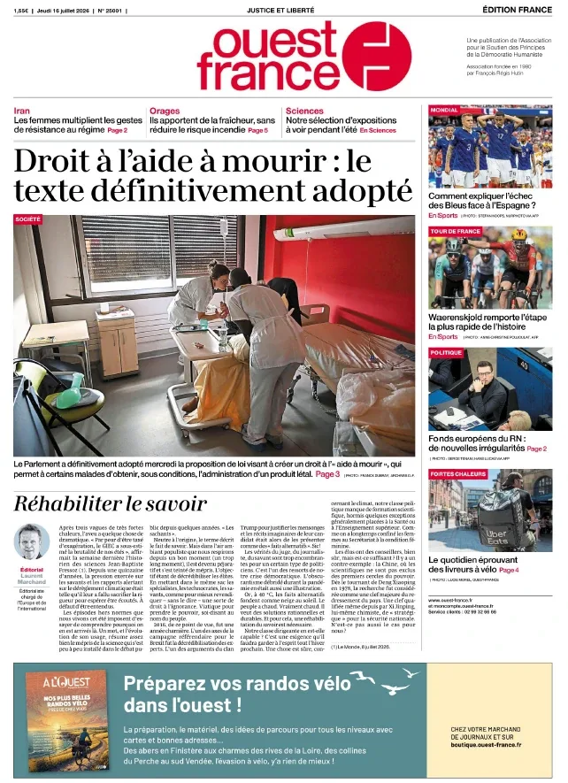 1001Ebooks - Ouest-France (16 Juillet 2026) Ouest-France (16 Juillet 2026)