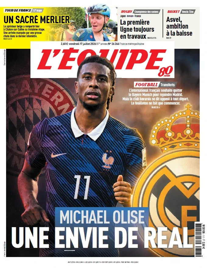 1001Ebooks - L'Équipe (17 Juillet 2026) L'Équipe (17 Juillet 2026)