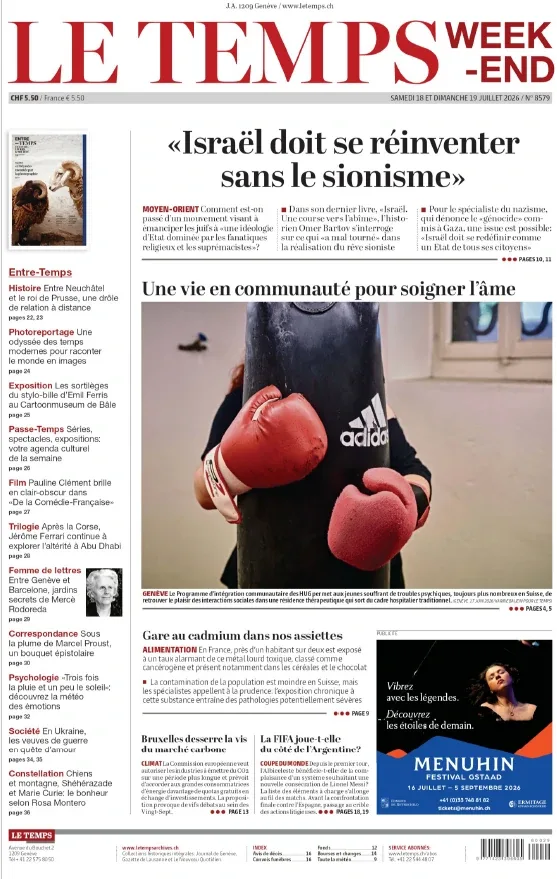 Le Temps (18-19 Juillet 2026)