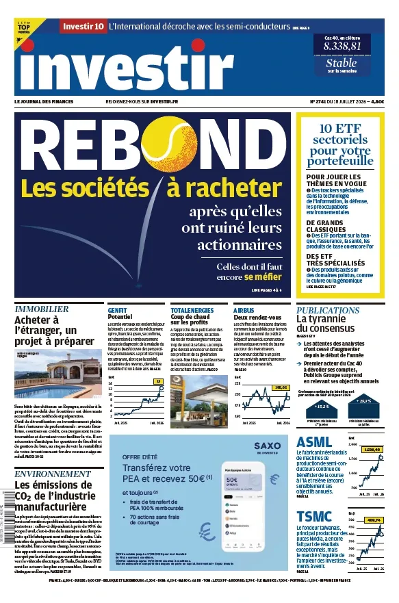 1001Ebooks - Investir N°2741 (18 Juillet 2026) Investir N°2741 (18 Juillet 2026)