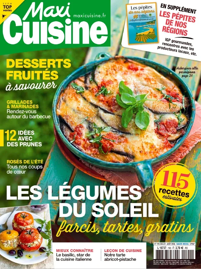 1001Ebooks - Maxi Cuisine N°190 (Juillet-Août 2026) Maxi Cuisine N°190 (Juillet-Août 2026)