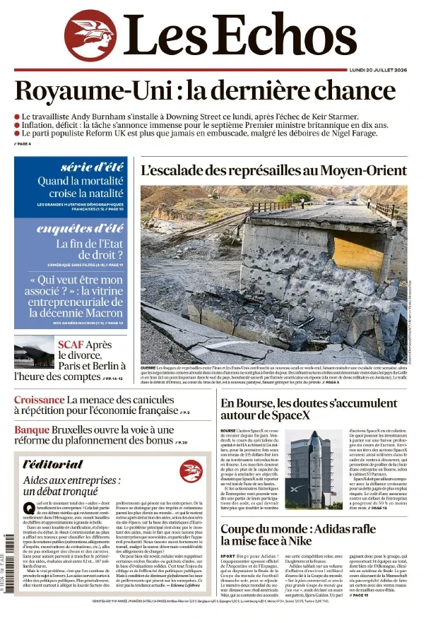 1001Ebooks - Les Échos (20 Juillet 2026) Les Échos (20 Juillet 2026)