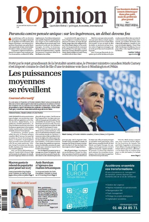 1001Ebooks - L'Opinion (20 Juillet 2026) L'Opinion (20 Juillet 2026)
