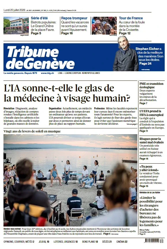1001Ebooks - Tribune de Genève (20 Juillet 2026) Tribune de Genève (20 Juillet 2026)