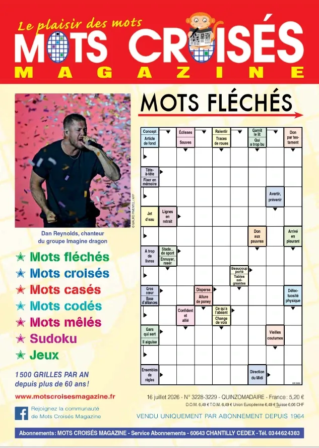 1001Ebooks - Mots Croisés Magazine N°3228-3229 (16 Juillet 2026) Mots Croisés Magazine N°3228-3229 (16 Juillet 2026)