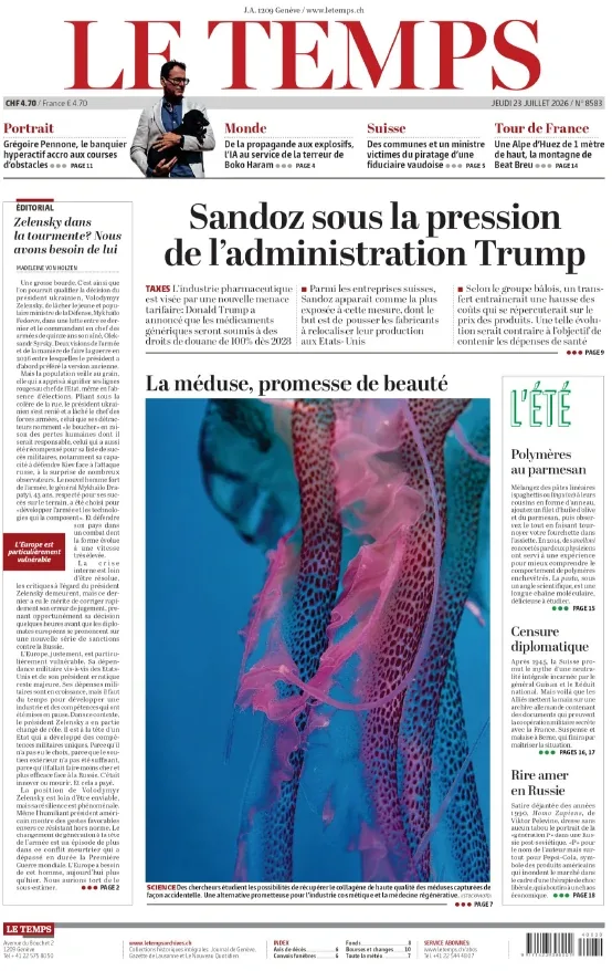 Le Temps (23 Juillet 2026)