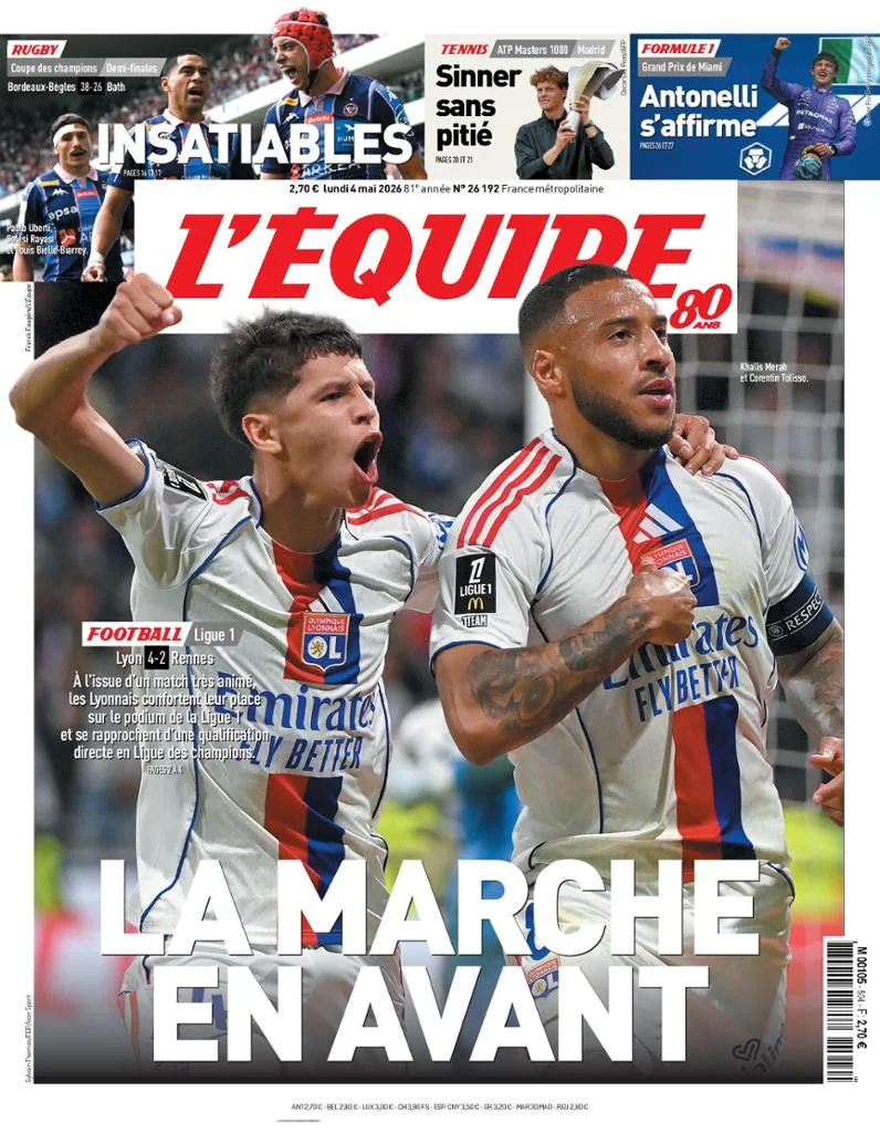 L'Équipe ( 4 mai 2026 )