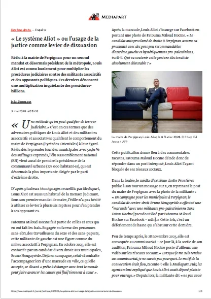 Mediapart ( 4 Mai 2026 )
