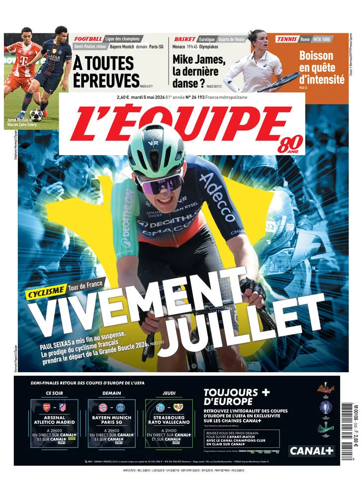L'Équipe (5 Mai 2026)