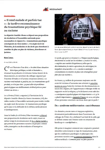 Mediapart (5 Mai 2026)