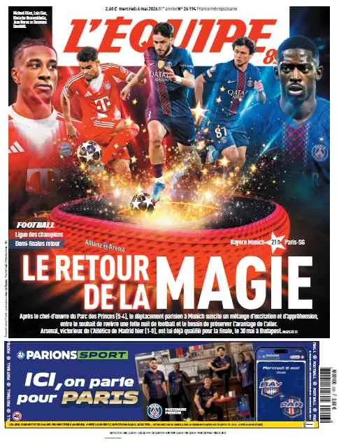 L’Équipe (6 Mai 2026)