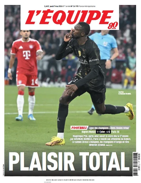 L’Équipe (7 Mai 2026)